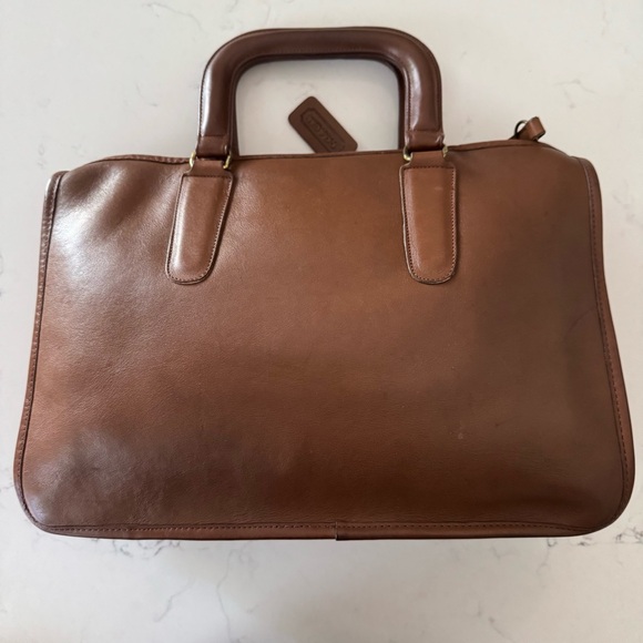 Vintage Coach NYC Slim Satchel Standard 9430 tote in Tabac - Picture 3 of 10